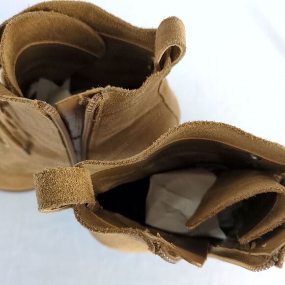 BCBGeneration Wiley Suede Leather Wedge Ankle Boots Women's 7 Booties Side Zip - Picture 8 of 8